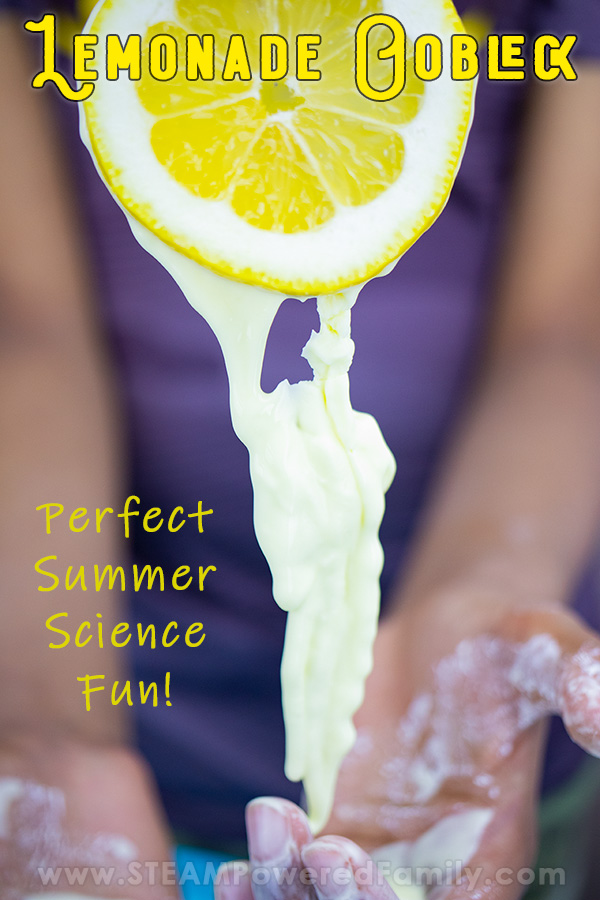 Yellow slime dripping off of a lemon
